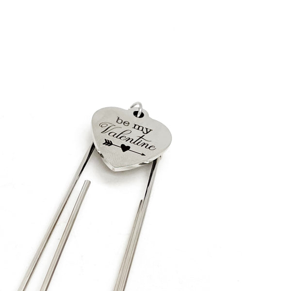 Love Gift, Be My Valentine Bookmark, Planner Paper Clip, Wife Gift, Valentines Day Gift, Paper Clip Bookmark, Reader Gift