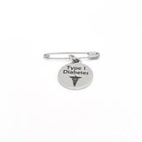 Medical Pin, Type 1 Diabetes Pin, Medical Notice, Medical Awareness, Diabetes Notification, Medical Charm, Charm Pin, Pin Charm, Lapel Pin