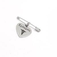 Medical Pin, Epileptic Pin, Medical Notice, Medical Awareness, Epilepsy Notification, Medical Charm, Charm Pin, Pin Charm, Lapel Pin