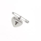 Medical Pin, Epileptic Pin, Medical Notice, Medical Awareness, Epilepsy Notification, Medical Charm, Charm Pin, Pin Charm, Lapel Pin