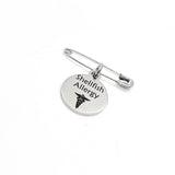 Medical Pin, Shellfish Allergy Pin, Medical Notice, Medical Awareness, Shellfish Allergy Notification, Medical Charm, Pin Charm, Lapel Pin