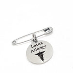 Medical Pin, Latex Allergy Pin, Medical Notice, Medical Awareness, Latex Allergy Notification, Medical Charm, Pin Charm, Lapel Pin