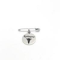 Medical Pin, Epilepsy Pin, Medical Notice, Medical Awareness, Epilepsy Notification, Medical Charm, Pin Charm, Lapel Pin