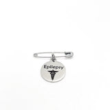 Medical Pin, Epilepsy Pin, Medical Notice, Medical Awareness, Epilepsy Notification, Medical Charm, Pin Charm, Lapel Pin