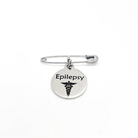 Medical Pin, Epilepsy Pin, Medical Notice, Medical Awareness, Epilepsy Notification, Medical Charm, Pin Charm, Lapel Pin