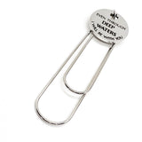 Faith Gift, Even Through Deep Waters I Will Be With You Bookmark, Isaiah 43 2, Planner Paper Clip, Sympathy Gift, Charm Bookmark, Scripture