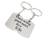 Throwing Partners For Life Keychain Set, Baseball Player Gift, Father Son Gift, Softball Keychains, Pitcher Catcher Keychains, Graduation