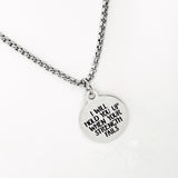 Faith Gift, I Will Hold You Up When Your Strength Fails Necklace, Faith Gifts, Sympathy Gift, God Will Hold Us Up, I Will Be There For You