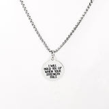 Faith Gift, I Will Hold You Up When Your Strength Fails Necklace, Faith Gifts, Sympathy Gift, God Will Hold Us Up, I Will Be There For You