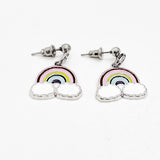 Rainbow Earrings, Rainbow Charm Earrings, God’s Covenant, Dangle Earrings, Bad Days, Sunshine, Genesis 9 16, Faith Gifts, Tough Times Gift