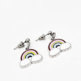 Rainbow Earrings, Rainbow Charm Earrings, God’s Covenant, Dangle Earrings, Bad Days, Sunshine, Genesis 9 16, Faith Gifts, Tough Times Gift