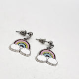 Rainbow Earrings, Rainbow Charm Earrings, God’s Covenant, Dangle Earrings, Bad Days, Sunshine, Genesis 9 16, Faith Gifts, Tough Times Gift