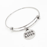 Faith Gift, Jesus Saves Bracelet, Baptism Gift, Sunday School Gifts, Christian Gift, Christian Jewelry, Faith Jewelry, Gift For Her