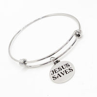 Faith Gift, Jesus Saves Bracelet, Baptism Gift, Sunday School Gifts, Christian Gift, Christian Jewelry, Faith Jewelry, Gift For Her