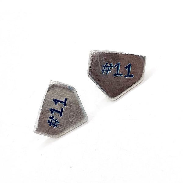 Home Plate Earrings, Personalized Softball Earrings, Baseball Mom Earrings, Baseball Girlfriend Earrings, Softball Mom Gift, Gift For Her