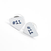 Home Plate Earrings, Personalized Softball Earrings, Baseball Mom Earrings, Baseball Girlfriend Earrings, Softball Mom Gift, Gift For Her