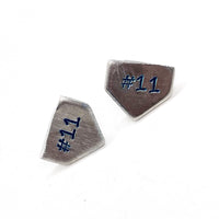 Home Plate Earrings, Personalized Softball Earrings, Baseball Mom Earrings, Baseball Girlfriend Earrings, Softball Mom Gift, Gift For Her