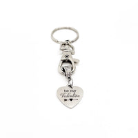 Love Gift, Be My Valentine Keychain, Everyday Valentine Gift, Always Valentine, Forever Valentine, Anniversary Gift, Charm Keychain