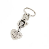 Love Gift, With My Whole Heart For My Whole Life Keychain, Everyday Valentine Gift, Forever Valentine, Anniversary Gift, Charm Keychain