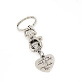 Love Gift, With My Whole Heart For My Whole Life Keychain, Everyday Valentine Gift, Forever Valentine, Anniversary Gift, Charm Keychain