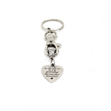 Love Gift, I Love You Yesterday Today and Tomorrow Keychain, Everyday Valentine Gift, Forever Valentine, Anniversary Gift, Charm Keychain