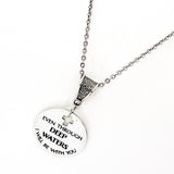 Scripture Jewelry, Even Through Deep Waters I Will Be With You Necklace, Isaiah 43 2 Jewelry, Scripture Gifts, Christian Gift, Sympathy Gift