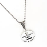 Scripture Jewelry, Even Through Deep Waters I Will Be With You Necklace, Isaiah 43 2 Jewelry, Scripture Gifts, Christian Gift, Sympathy Gift