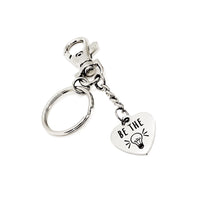 Affirmation Gifts, Be The Light Keychain, Encouragement Gift, Affirmation Quote, Daughter Gift, New Beginnings Gift, Wife Gift, Gift For Her