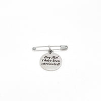 Vaccinated Pin, Hug Me I Have Been Vaccinated Pin, COVID Vaccination, Vaccine Notice, Medical Awareness Pin, Vaccine Pin, Vaccination Notice