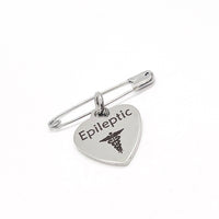Medical Pin, Epileptic Pin, Medical Notice, Medical Awareness, Epilepsy Notification, Medical Charm, Charm Pin, Pin Charm, Lapel Pin