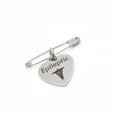 Medical Pin, Epileptic Pin, Medical Notice, Medical Awareness, Epilepsy Notification, Medical Charm, Charm Pin, Pin Charm, Lapel Pin