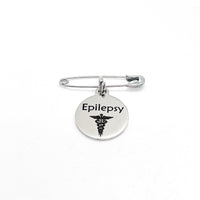 Medical Pin, Epilepsy Pin, Medical Notice, Medical Awareness, Epilepsy Notification, Medical Charm, Pin Charm, Lapel Pin
