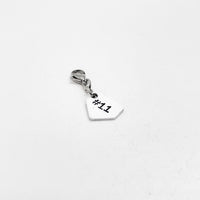 Bag Charm, Home Plate Clip On Charm, Personalized Baseball Bag Charm, Softball Bag Charm, Gift, Baseball Gift, Keychain Clip, Softball Gift