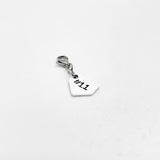 Bag Charm, Home Plate Clip On Charm, Personalized Baseball Bag Charm, Softball Bag Charm, Gift, Baseball Gift, Keychain Clip, Softball Gift