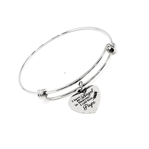 Memorial Gift, I Have An Angel In Heaven, I Call Him Papi Bracelet, Loss Of Daddy, Dad Loss, Dad Memorial, Remembering Dad, Daddy Memorial