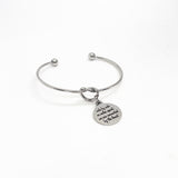 Friend Gift, Side By Side Or Miles Apart We Are Connected By The Heart Bracelet, Charm Bracelet, Long-Distance Friend, Love Gift, Wife Gift