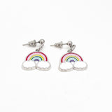 Rainbow Earrings, Rainbow Charm Earrings, God’s Covenant, Dangle Earrings, Bad Days, Sunshine, Genesis 9 16, Faith Gifts, Tough Times Gift