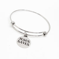 Faith Gift, Jesus Saves Bracelet, Baptism Gift, Sunday School Gifts, Christian Gift, Christian Jewelry, Faith Jewelry, Gift For Her