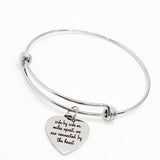 Friend Gift, Side By Side Or Miles Apart Bracelet, We Are Connected By The Heart, Long Distance Friends, Best Friends Gift, Gift For Her