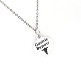 Gastric Bypass Necklace, Gastric Bypass  Medical ID, Medical Notification Jewelry, Medical Awareness Notification Necklace