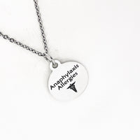Anaphylaxis Allergies Necklace, Allergic Reaction Medical ID, Anaphylaxis Condition Medical Notification, Medical Condition Necklace