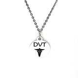 DVT Necklace, Deep Vein Thrombosis Medical ID, DVT Medical Condition Medical Notification, Medical Condition Necklace