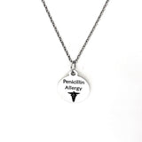 Penicillin Allergy Necklace, Allergic To Penicillin Medical ID, Allergy Medical Condition Medical Notification, Medical Condition Necklace