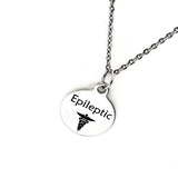 Epileptic Necklace, Epileptic Medical ID, Epileptic Medical Condition Medical Notification, Medical Condition Necklace