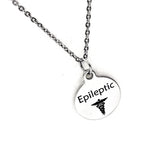 Epileptic Necklace, Epileptic Medical ID, Epileptic Medical Condition Medical Notification, Medical Condition Necklace