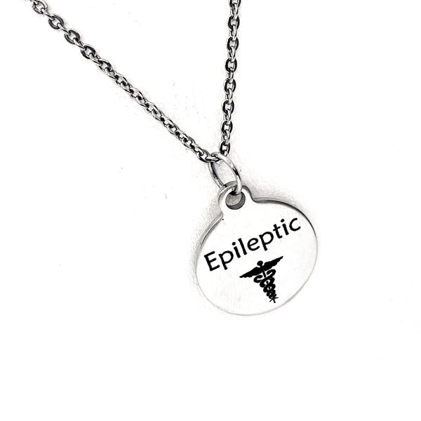 Epileptic Necklace, Epileptic Medical ID, Epileptic Medical Condition Medical Notification, Medical Condition Necklace