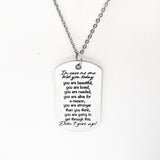 Encouragement Gift, Don’t Give Up Necklace, You Are Loved, You Needed, Tough Times Gift, Encouraging Quotes, Gift For Her, You Are Strong