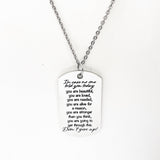 Encouragement Gift, Don’t Give Up Necklace, You Are Loved, You Needed, Tough Times Gift, Encouraging Quotes, Gift For Her, You Are Strong