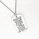 Encouragement Gift, Don’t Give Up Necklace, You Are Loved, You Needed, Tough Times Gift, Encouraging Quotes, Gift For Her, You Are Strong