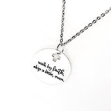 Walk in Faith, Skip A Little Even Necklace, Christian Jewelry, Faith Gifts, Christian Gifts, Gift For Her, Daughter Gift, Baptism Gift